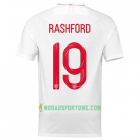 Koszulka Anglia Rashford 19 Mistrzostwa Świata 2018 Domowe Stroje Piłkarskie